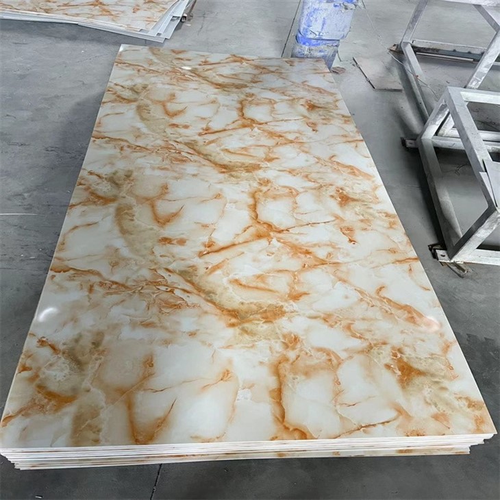 1220mm*2440mm*3mm Waterproof Fireproof Pvc Marble Sheet