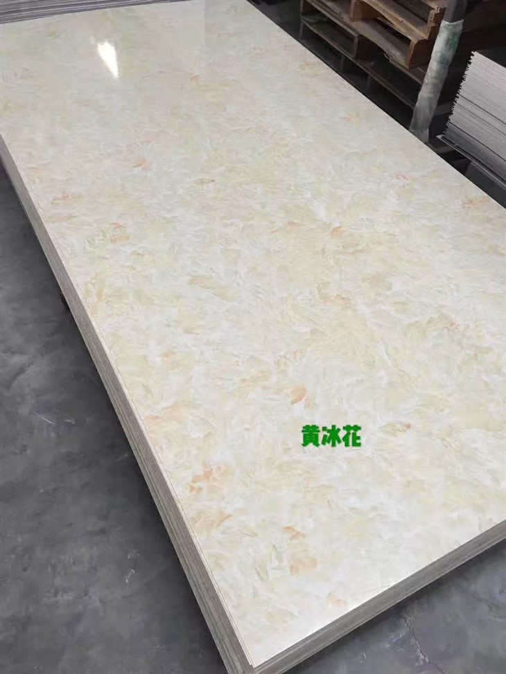 High Glossy Coating Pvc Marble Panels Uv Plastic Marble