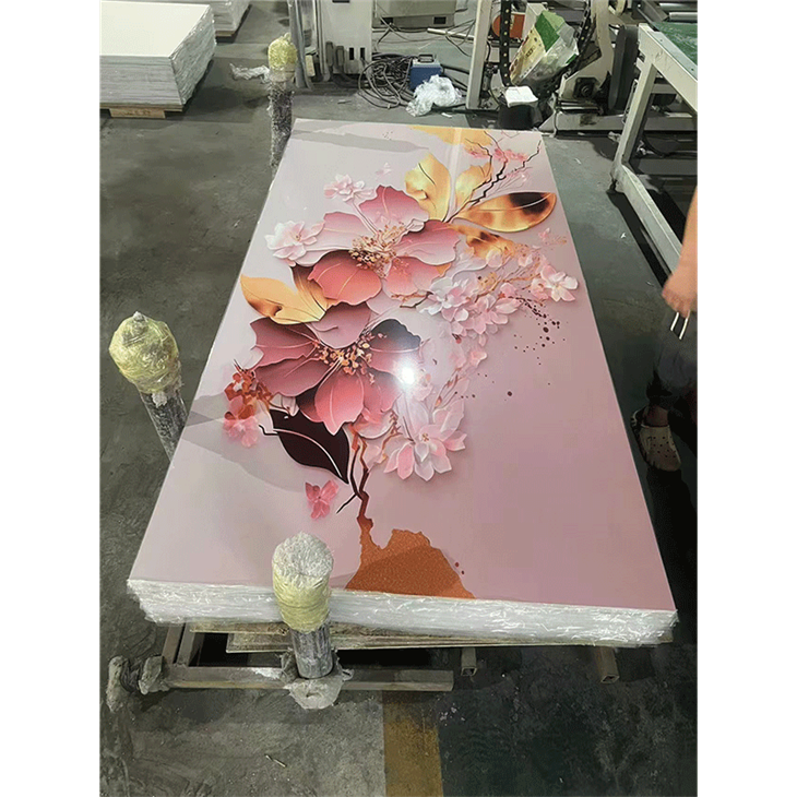 High Glossy 3D PVC Marble Sheet factory