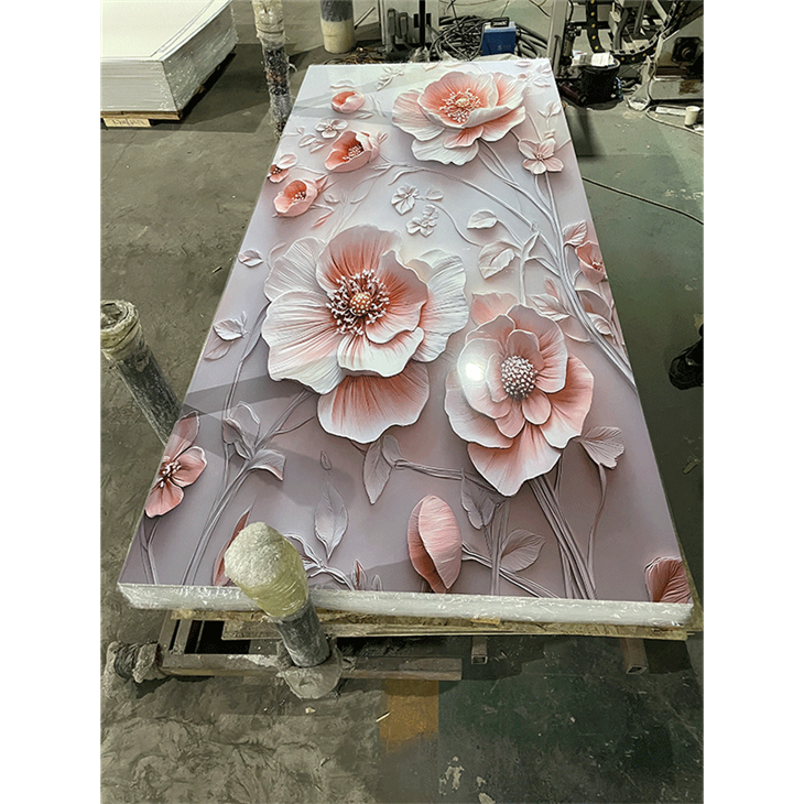 High Glossy 3D PVC Marble Sheet high quality